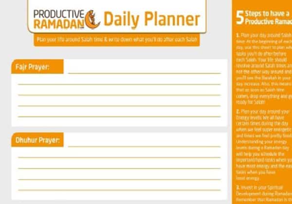 The Ultimate Ramadan Tools Review: Worksheets, Planners, Apps and Doodles! | ProductiveMuslim
