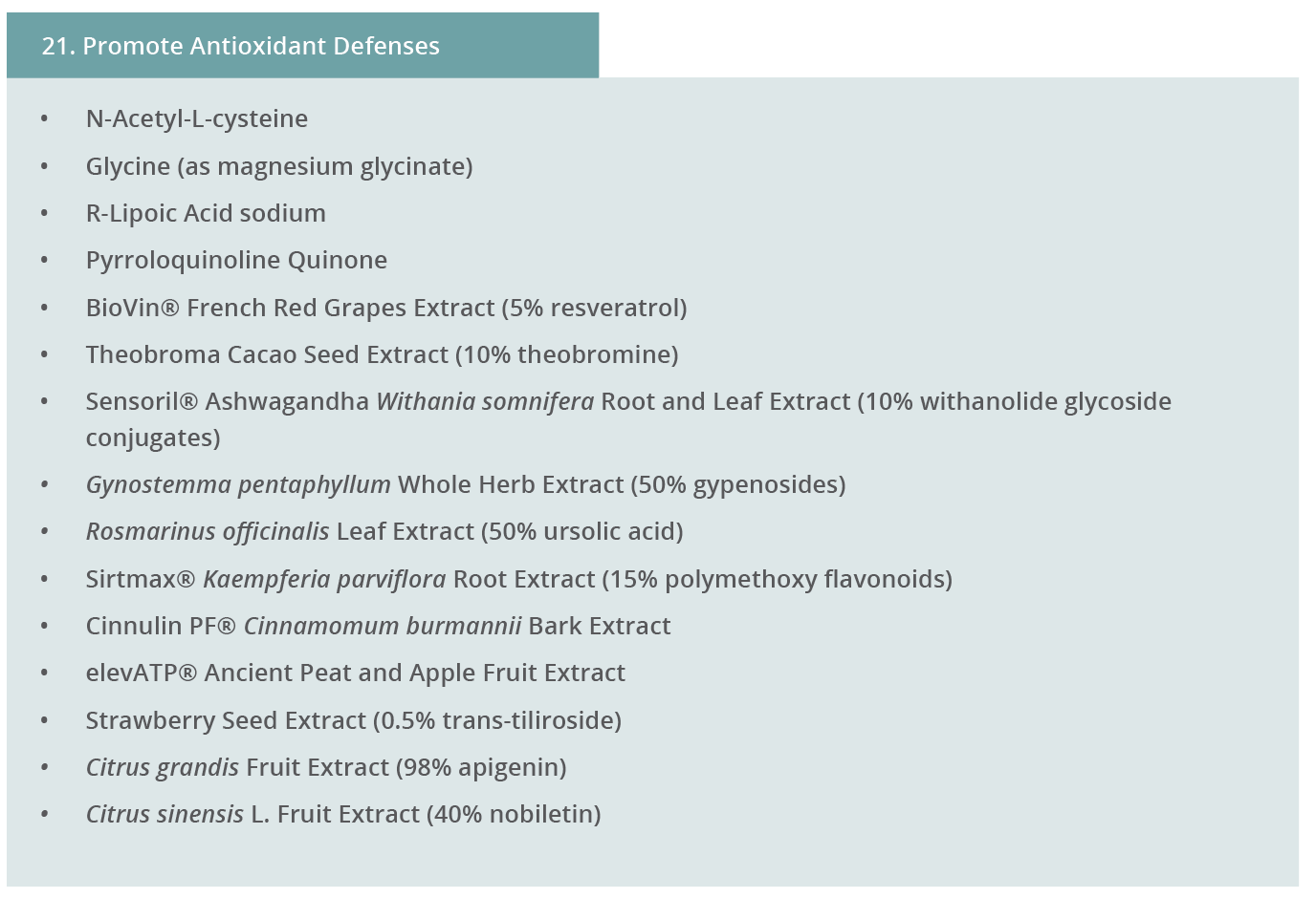 Image 21. Promote Antioxidant Defenses