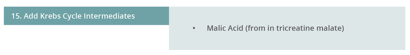 Image 15. Add Krebs Cycle Intermediates