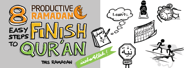 [RamadanDoodles]EASYStepstoFinishtheQuranthisRamadan|ProductiveMuslim